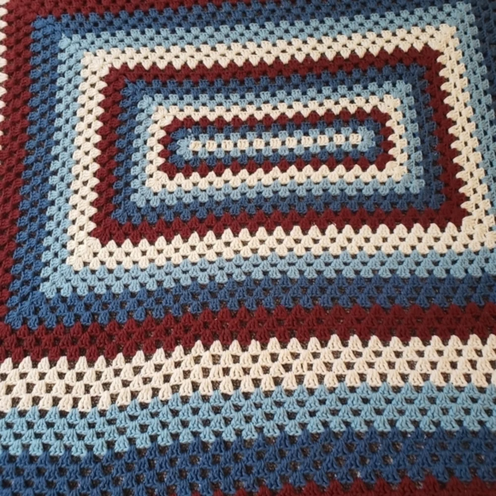 Blue, White, and Brown‎ Afghan
